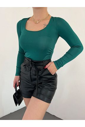 بلوز سبز زنانه ساده Fav Style - کد 777421136