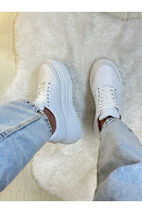 کفش اسنیکر سفید زنانه بند دار Vola Shoes - کد 777497907
