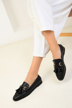 کفش کژوال مشکی زنانه چرم مصنوعی پاشنه کوتاه ( 4 - 1 cm ) پاشنه ساده کد 773808474