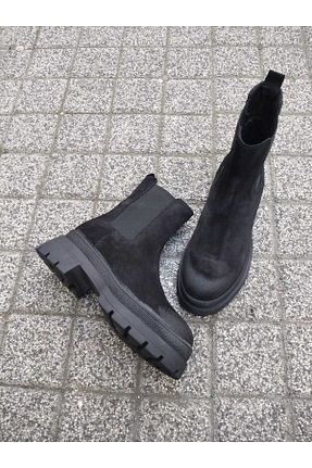 بوت / نیم بوت مشکی زنانه چرم خالص Hammer Jack - کد 776229166