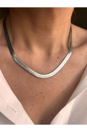 گردنبند جواهر زنانه روکش نقره کد 776352941