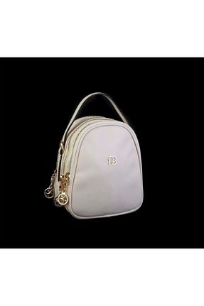 کیف دستی بژ زنانه چرم مصنوعی Asel Çanta - کد 776766367