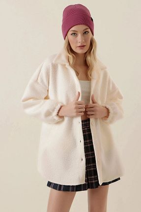 کت بژ زنانه اورسایز hazelin - کد 776802230