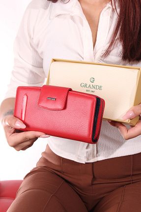 کیف پول قرمز زنانه ابعاد بزرگ Grande - کد 776603174