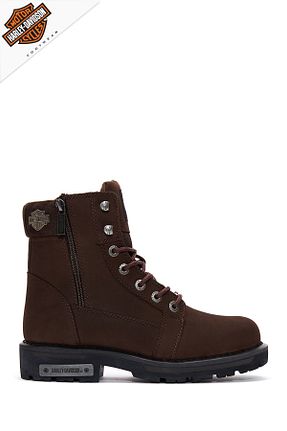 بوت / نیم بوت قهوه ای مردانه چرم خالص Harley Davidson - کد 443341576