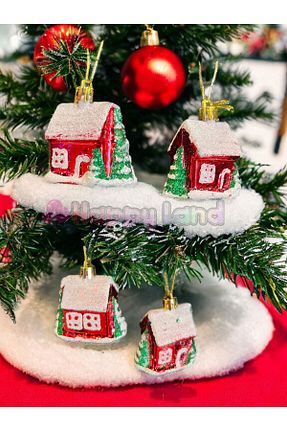تزئینات کریسمس قرمز Happyland - کد 777123584