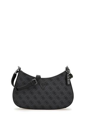 کیف دوشی مشکی زنانه پلی اورتان Guess - کد 776762291