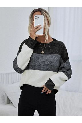 پلیور طوسی زنانه ساده AQE FASHION - کد 647395903