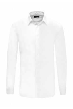 پیراهن سفید مردانه رگولار کد 776839332