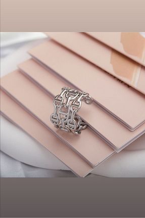 انگشتر استیل (فولاد) زنانه فلزی Hepgüzelim - کد 776864546