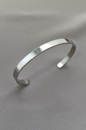 دستبند استیل طوسی مردانه فولاد ( استیل ) کد 777067704