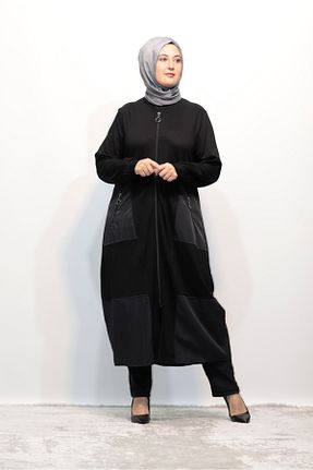 کلاه و ابایا مشکی زنانه جین Zey&Ka Butik - کد 777068438