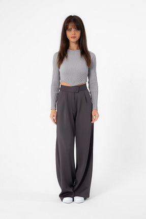 بلوز طوسی زنانه ساده Make It Cool - کد 777329522