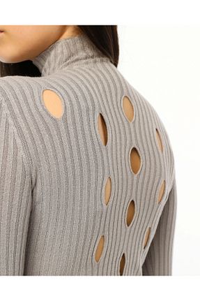 بلوز طوسی زنانه ساده UBBA - کد 777958490