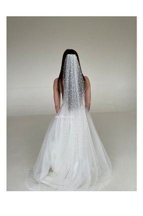 عقد و عروسی و حنابندان سفید BBA TULLE STORE - کد 777830018