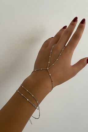 شاهمران جواهر رنگی زنانه روکش طلا ŞekerAksesuar - کد 777608076
