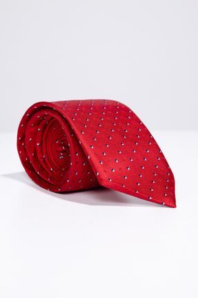 کراوات قرمز مردانه İnce پلی استر کد 777681956