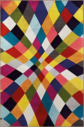 فرش رنگی قابل شستشو Rugs Modern Halı - کد 777753257