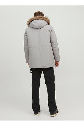 کاپشن طوسی مردانه پارکا Jack & Jones - کد 777890860