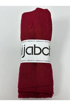 شال زرشکی زنانه پنبه پلی استر hijabchi - کد 778142904