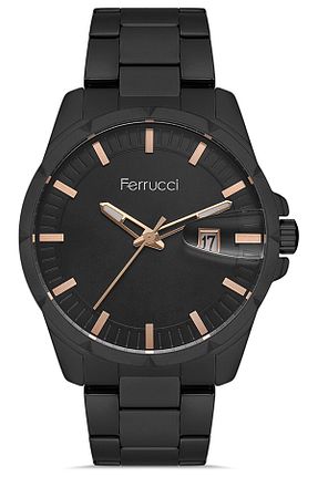 ساعت مچی مشکی مردانه 43 میلی متر Ferrucci - کد 778170313