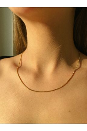 گردنبند استیل ( فولاد ) طلائی زنانه استیل (فولاد) Bellys Jewelry - کد 778197833