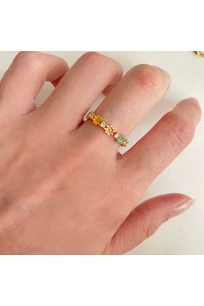 انگشتر جواهر طلائی زنانه زیرکن GessoJewellery - کد 329479458