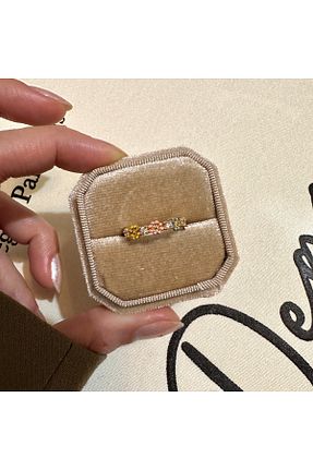 انگشتر جواهر طلائی زنانه زیرکن GessoJewellery - کد 329479458