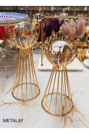 اجسام تزئینی و بیبلو طلائی فلزی METALAY - کد 778203684