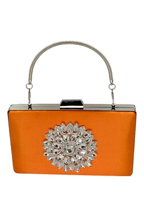 کیف مجلسی نارنجی زنانه پارچه ای Biçanta - کد 778212887