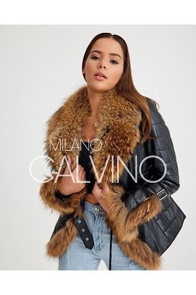 کت مشکی زنانه رگولار Milano Calvino - کد 777961531