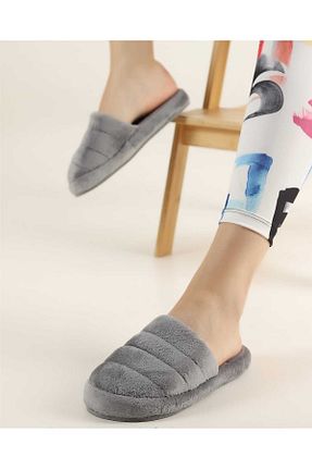 دمپائی خانگی طوسی زنانه پارچه ای stilo bello - کد 778049134