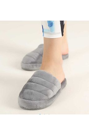 دمپائی خانگی طوسی زنانه پارچه ای stilo bello - کد 778049134