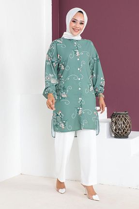 ست بالاتنه و پائین تنه حجاب سبز زنانه رگولار Genel Markalar - کد 778095500