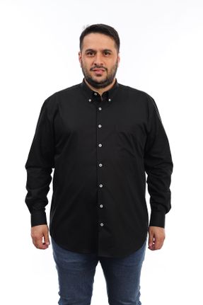 پیراهن مشکی مردانه سایز بزرگ کد 777797643