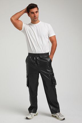 شلوار مشکی مردانه پارچه Rocqerx - کد 778130273