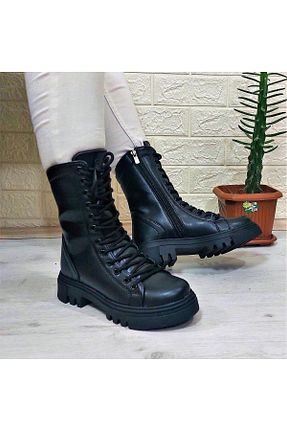 بوت / نیم بوت مشکی زنانه پاشنه تخت MP ONE - کد 778202880