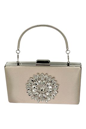 کیف مجلسی بژ زنانه پارچه ای Biçanta - کد 778212905