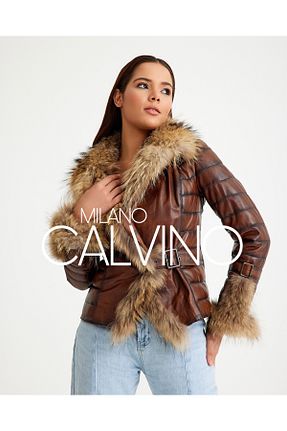 کت قهوه ای زنانه رگولار Milano Calvino - کد 777961131