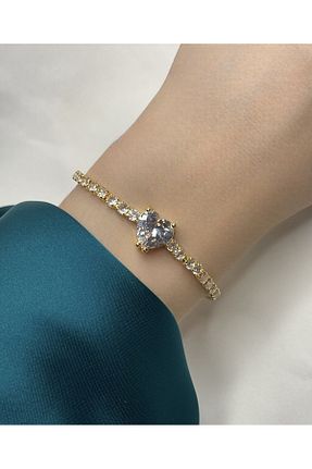 دستبند استیل (فولاد) طلائی زنانه استیل (فولاد) VELİT VOLA - کد 777744983