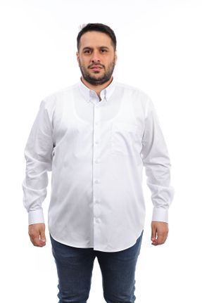 پیراهن سفید مردانه سایز بزرگ کد 777797713