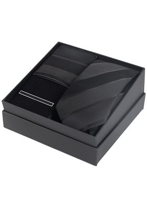 کراوات مشکی مردانه چرم Esgue - کد 778082894