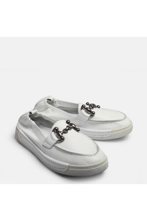کفش کژوال سفید زنانه چرم مصنوعی پاشنه کوتاه ( 4 - 1 cm ) پاشنه ساده کد 778184065