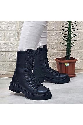 بوت / نیم بوت مشکی زنانه پاشنه تخت MP ONE - کد 778202880