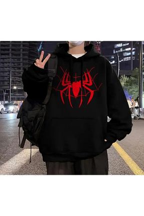 سوئیشرت مشکی زنانه چاپی DEEFWEAR - کد 778460911