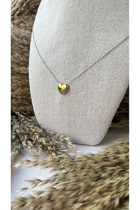 گردنبند استیل ( فولاد ) طلائی زنانه استیل (فولاد) Mev Jewelry Store - کد 778563724