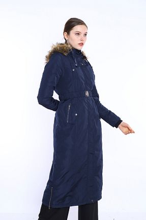 کاپشن حجاب سرمه ای زنانه پلی استر BELLİSİMO - کد 778470167