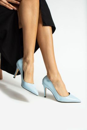 کفش استایلتو آبی پاشنه نازک پاشنه متوسط ( 5 - 9 cm ) کد 778481127