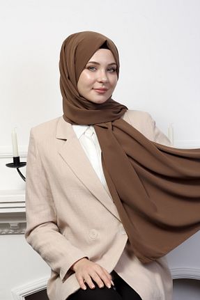 شال قهوه ای زنانه Medine İpeği SpecialScarf Hijab Fashion - کد 778745946