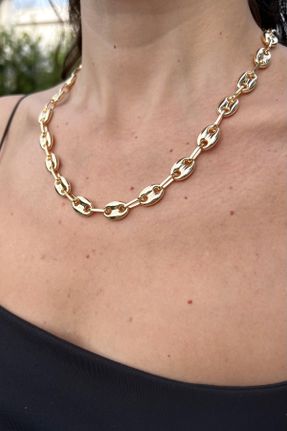 گردنبند جواهر طلائی زنانه روکش طلا کد 778510529
